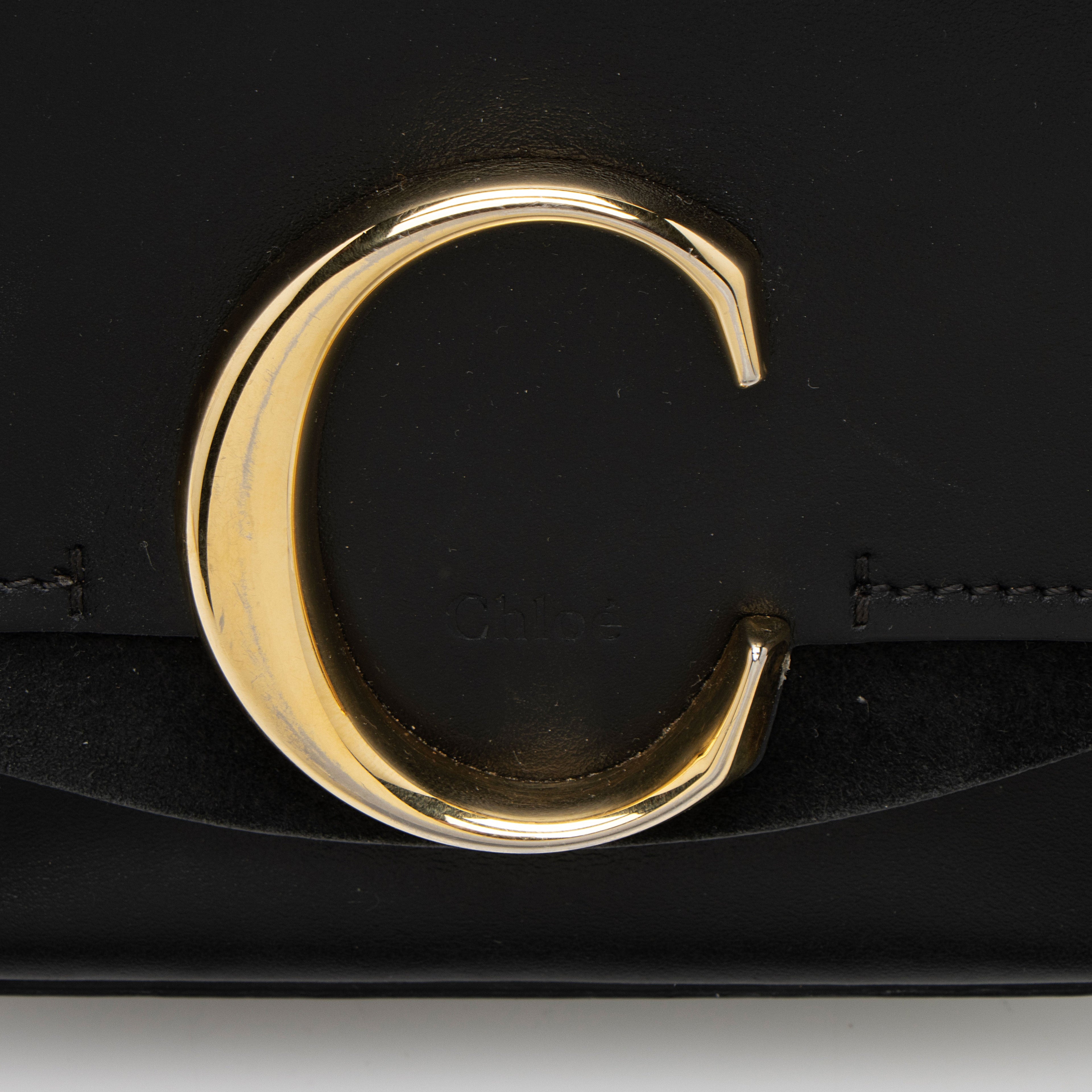 Chloe Shiny Calfskin C Mini Shoulder Bag (SHF-aKHHE2)