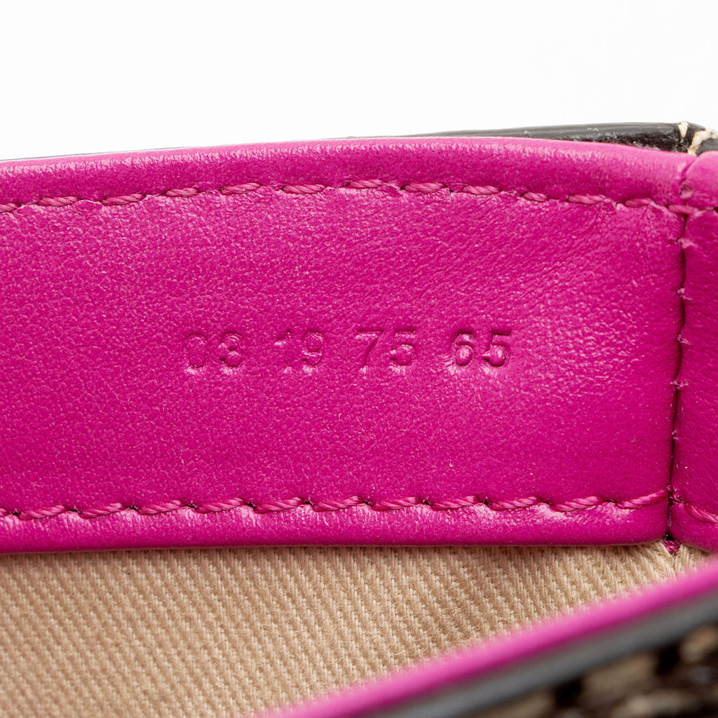 Chloe Shiny Calfskin Python Embossed Leather Mini C Bag