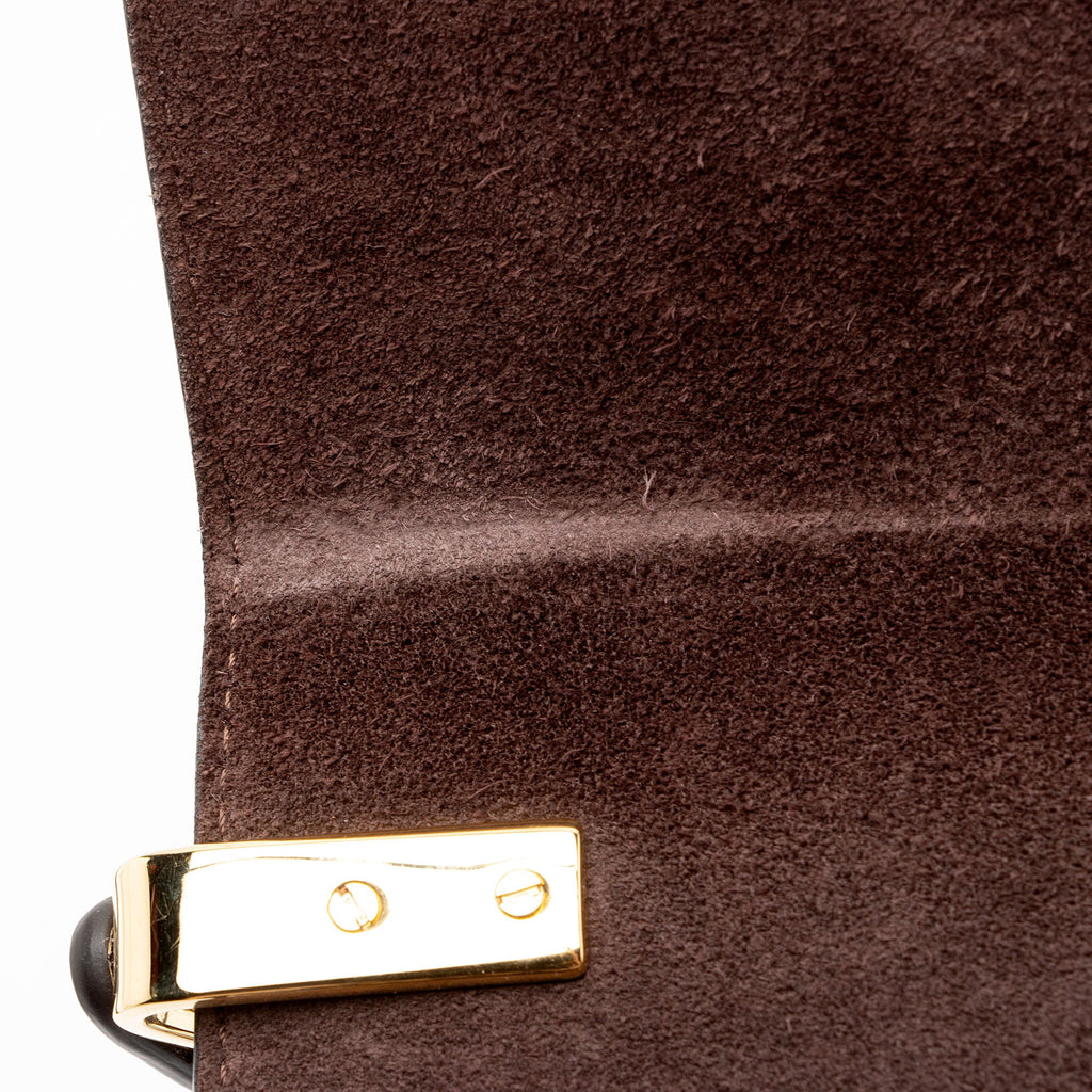 Chloe Shiny Calfskin Python Embossed Leather Mini C Bag