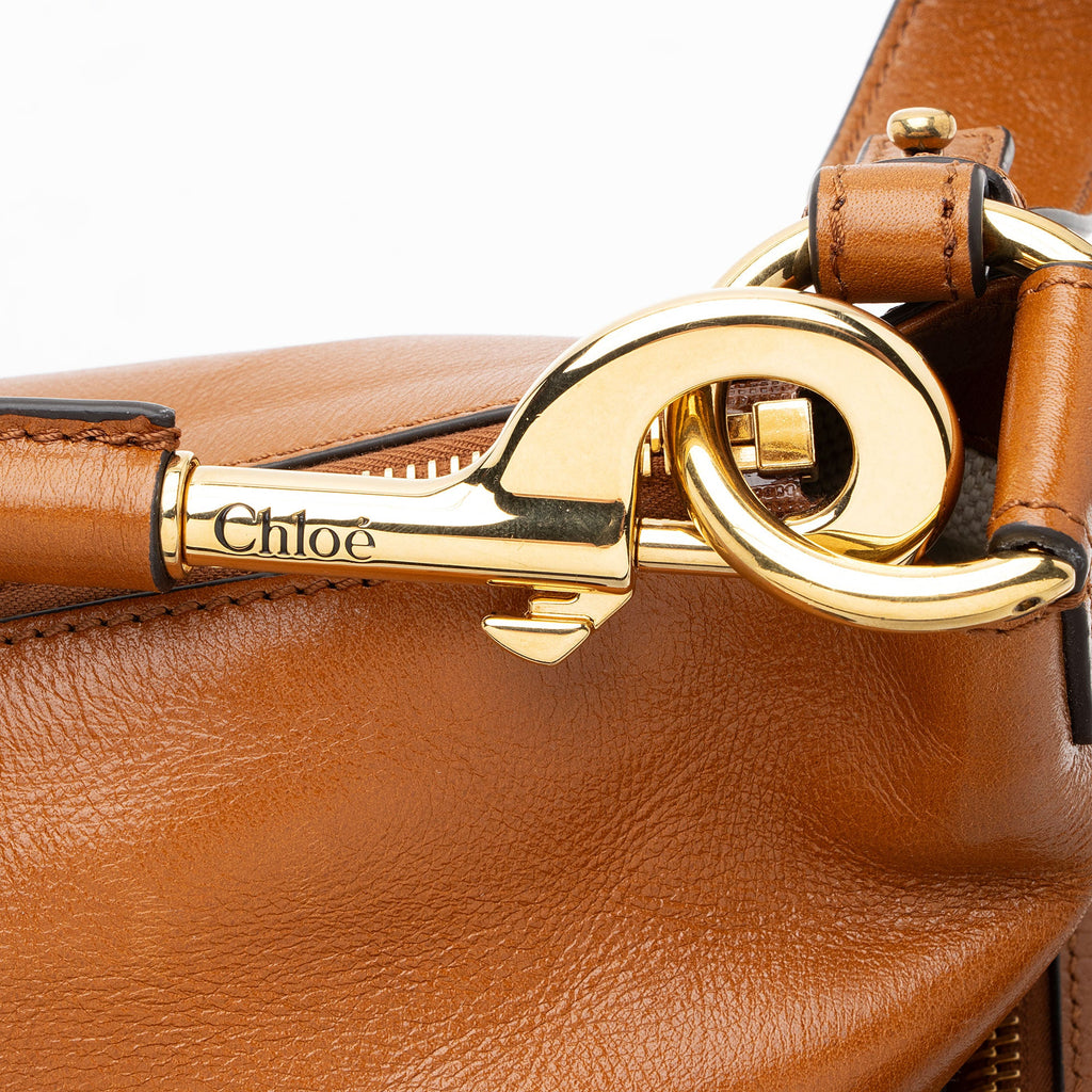 Chloe Shiny Leather Medium Camera Bag