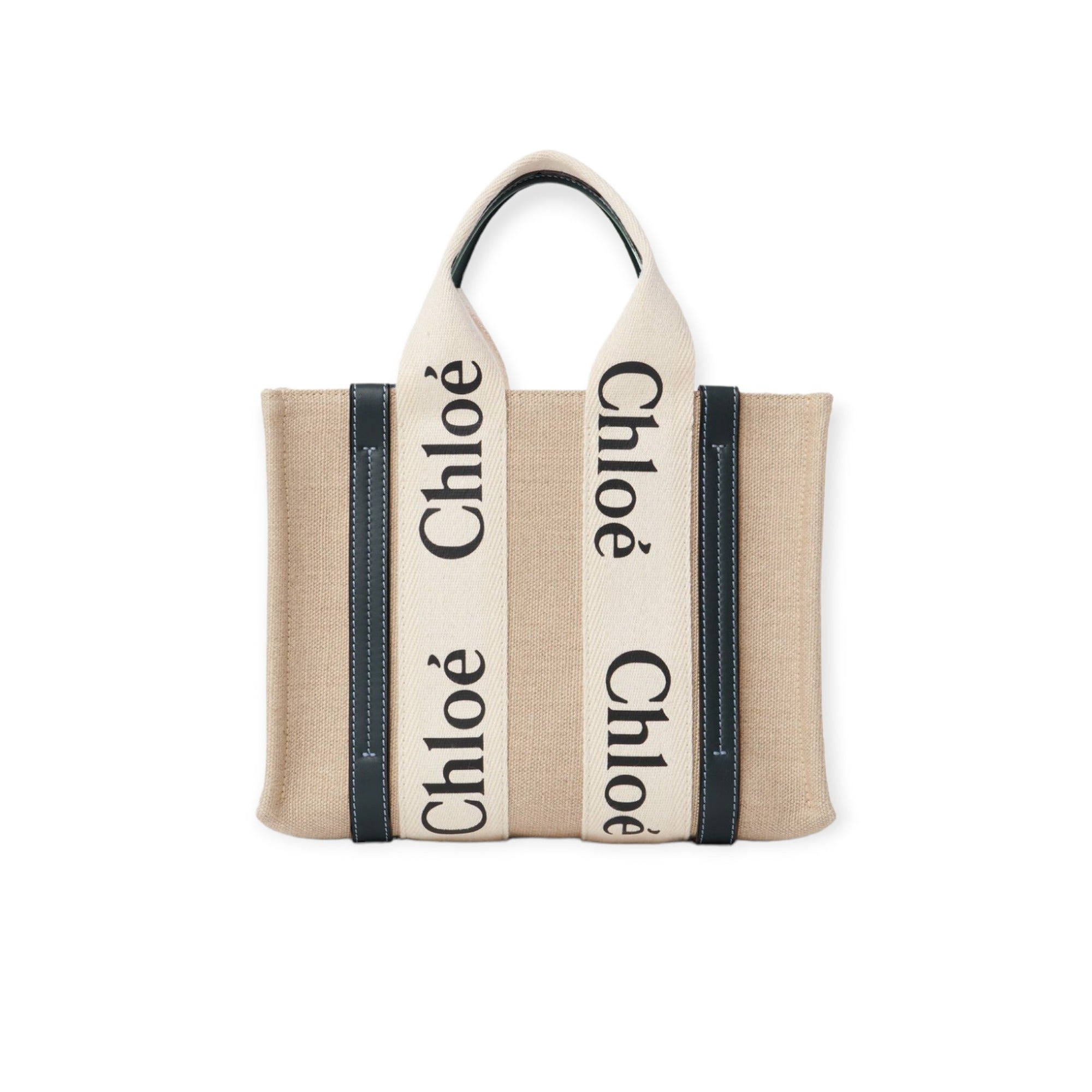 Woody Mini Linen Tote Bag