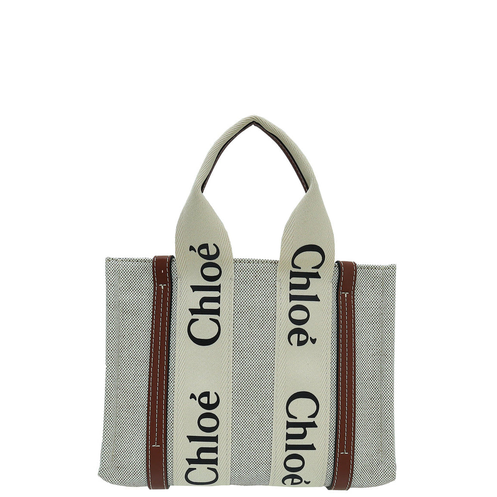 Chloe Bicolor Woody Tote Bag