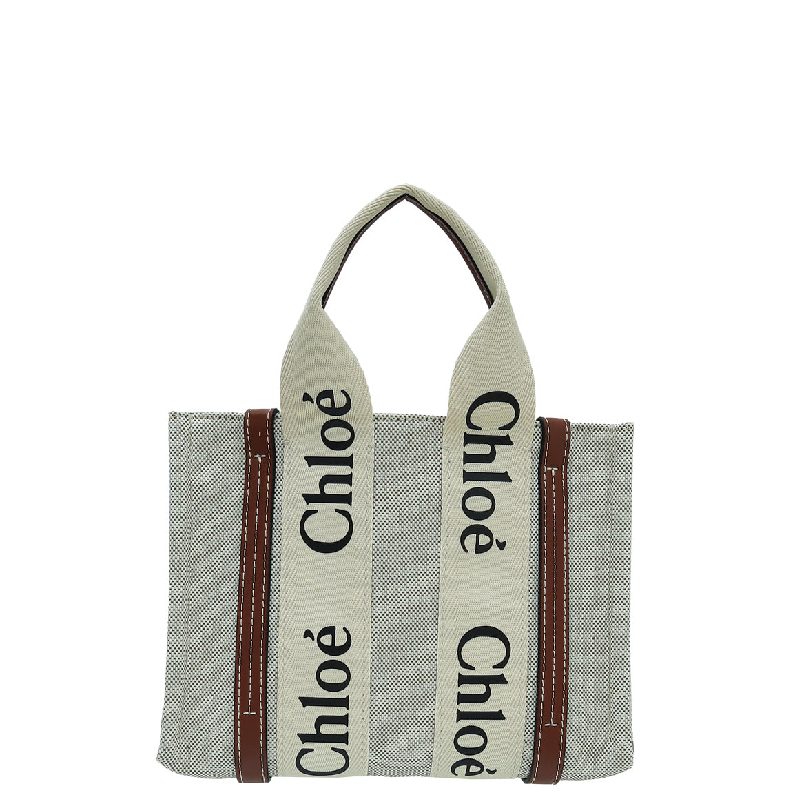 Chloe Bicolor Woody Tote Bag