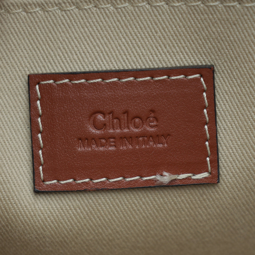 Chloe Bicolor Woody Tote Bag