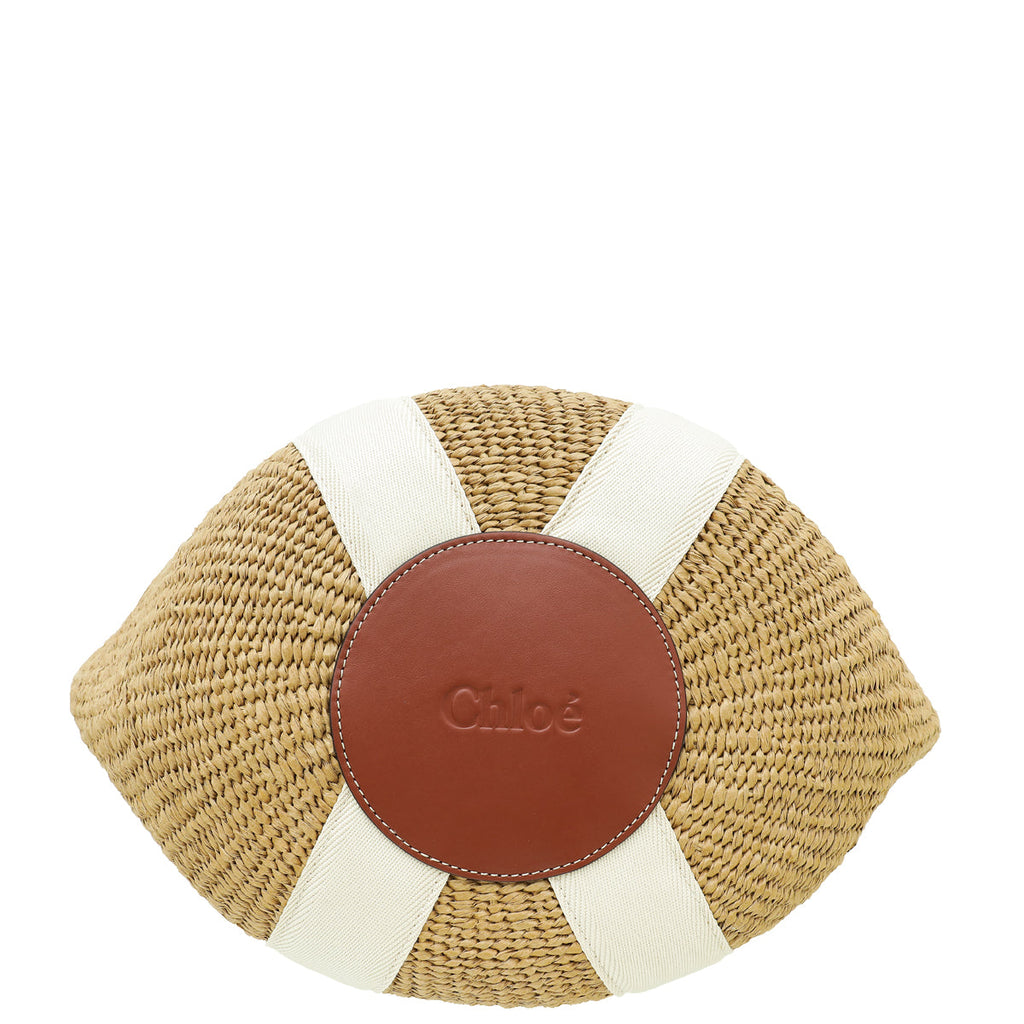 Chloe Bicolor Woody Basket Large Tote Bag