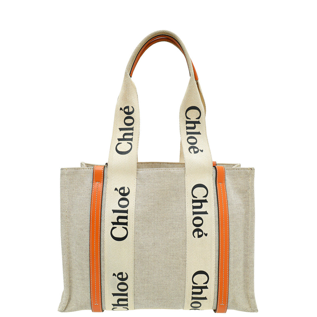 Chloe Bicolor Medium Woody Tote Bag