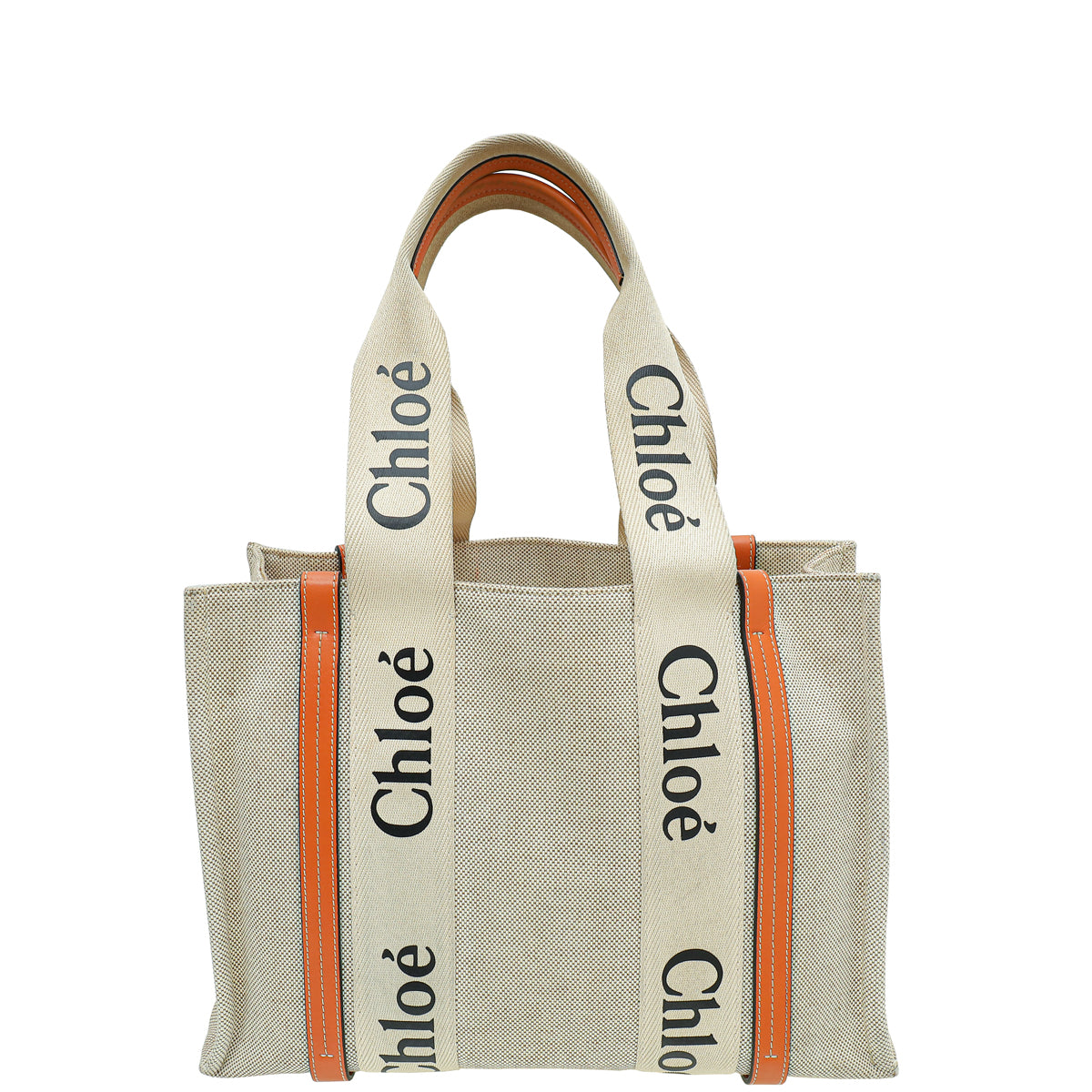 Chloe Bicolor Medium Woody Tote Bag