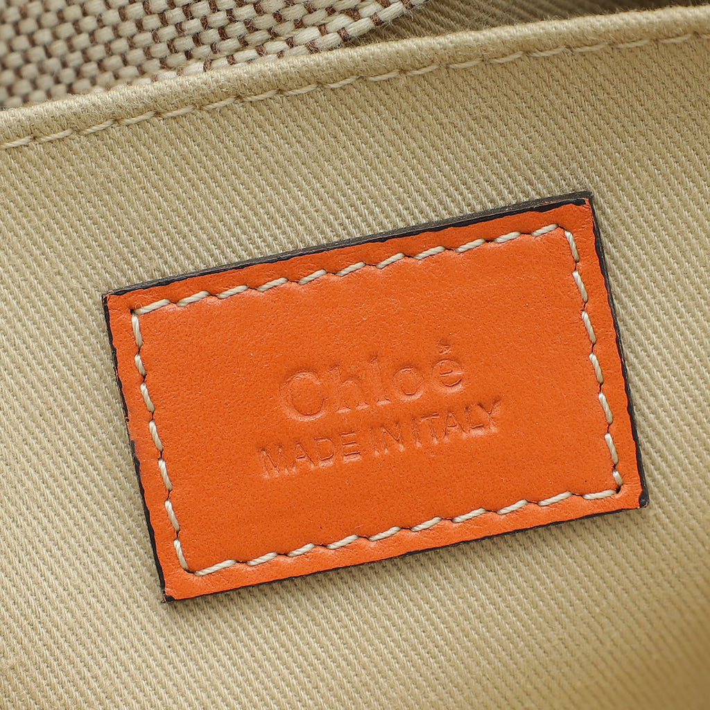 Chloe Bicolor Medium Woody Tote Bag
