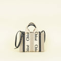 Chloe Bicolor Woody Small Tote Bag