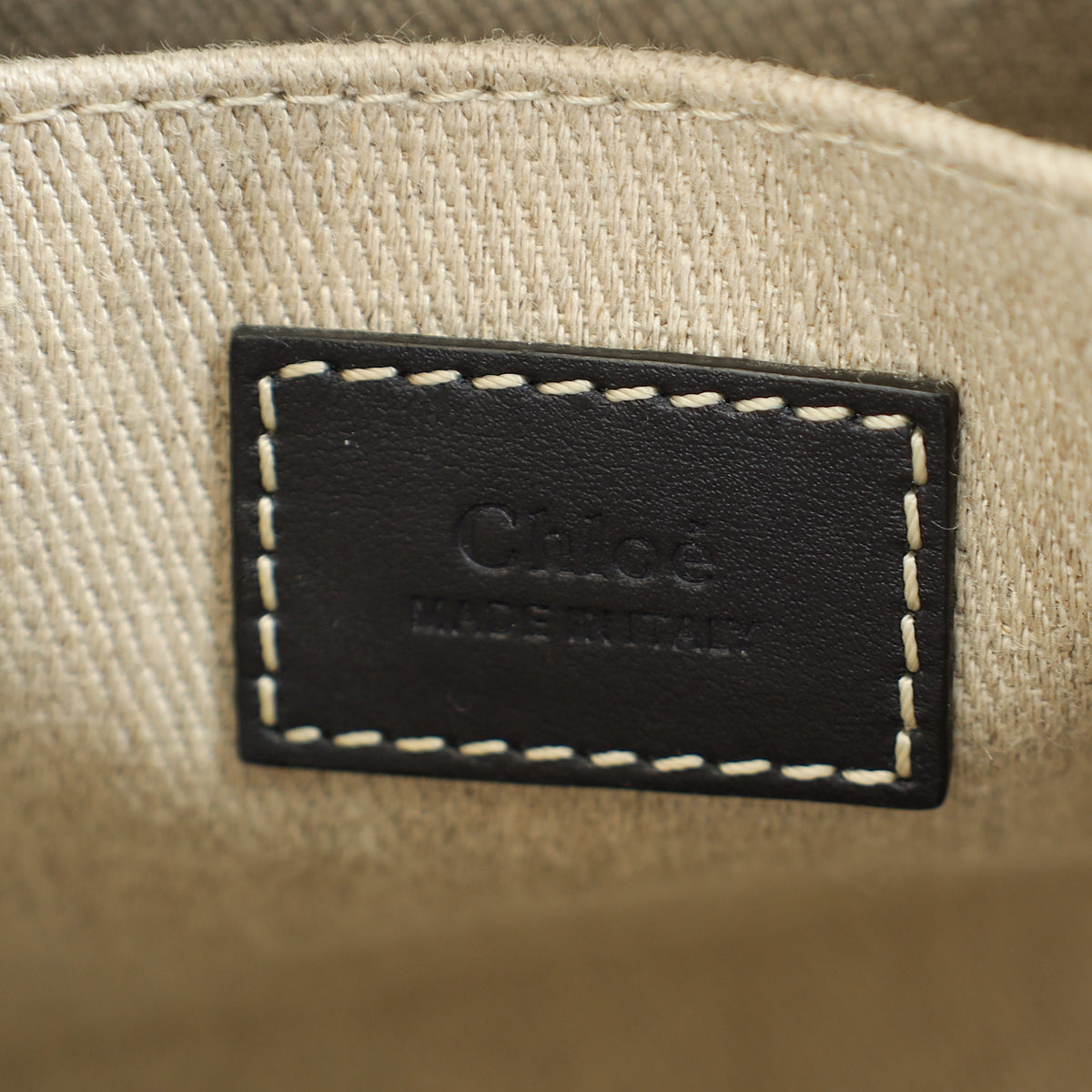 Chloe Bicolor Woody Small Tote Bag