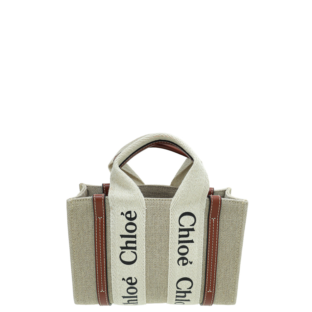 Chloe Bicolor Woody Mini Tote Bag