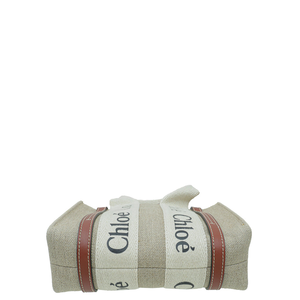 Chloe Bicolor Woody Mini Tote Bag