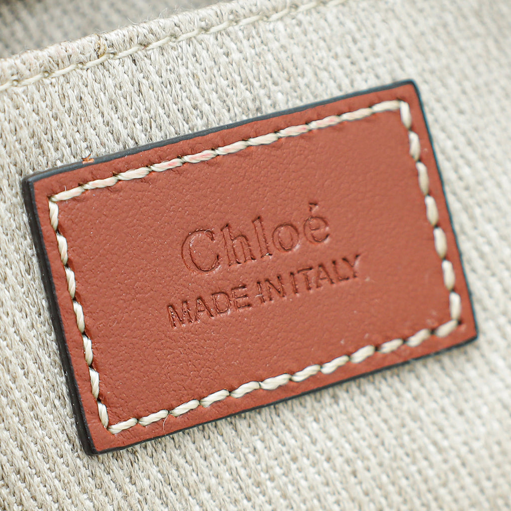 Chloe Bicolor Woody Mini Tote Bag