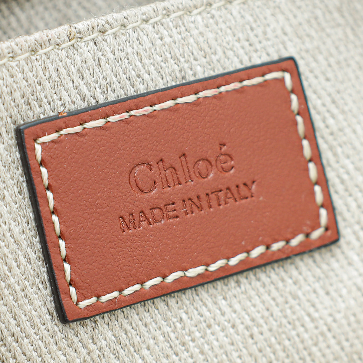 Chloe Bicolor Woody Mini Tote Bag