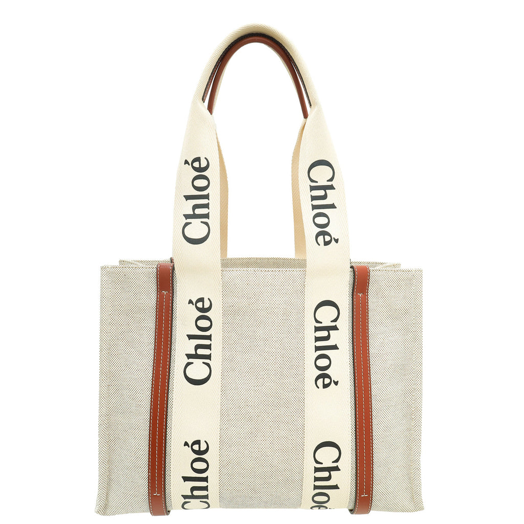 Chloe Bicolor Woody Tote Medium Bag