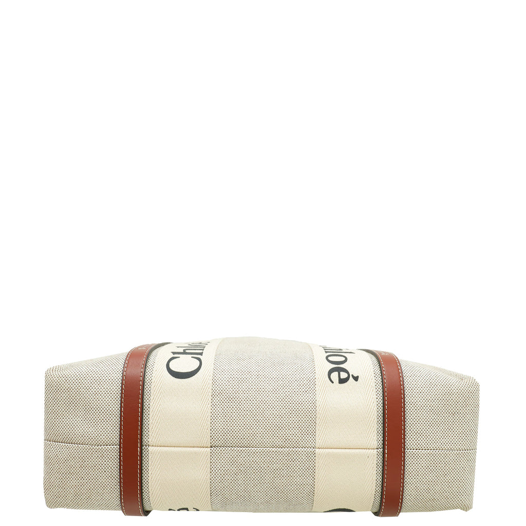 Chloe Bicolor Woody Tote Medium Bag