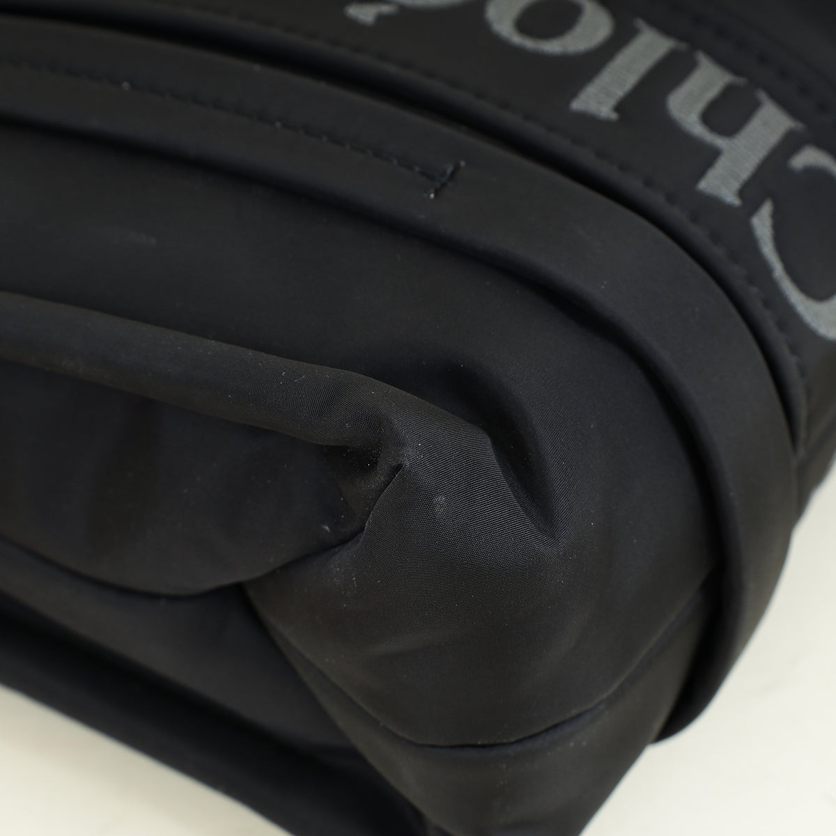 Chloe Black Nylon Woody Tote Small Bag