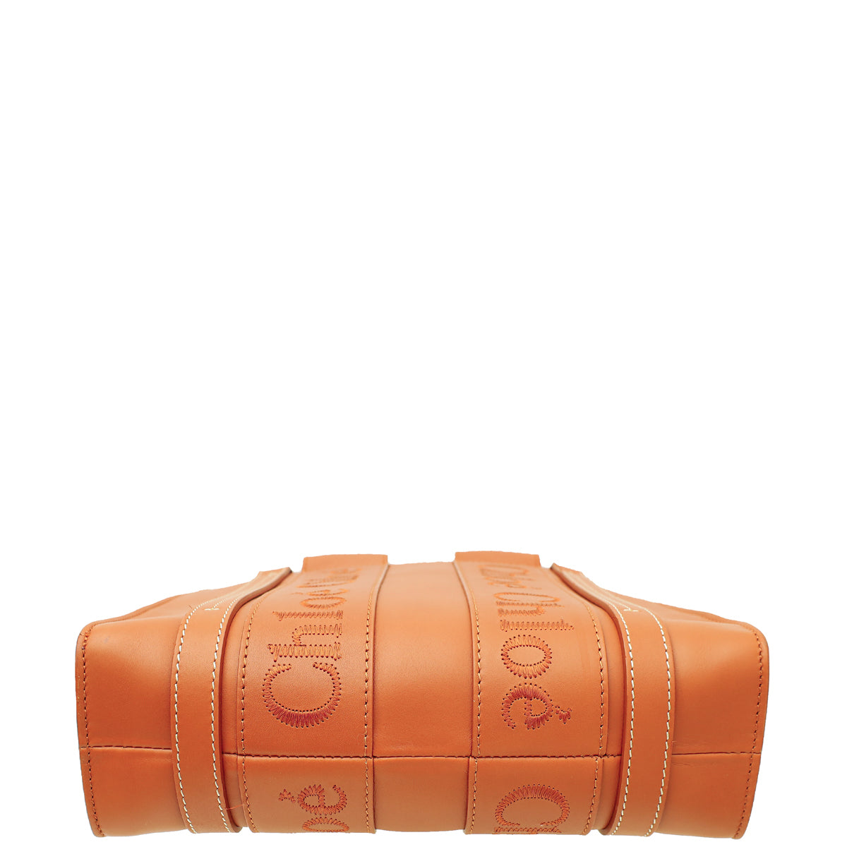 Chloe Caramel Woody Small Embroidered Tote Bag