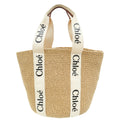 Chloe Bicolor Woody Basket Large Tote Bag