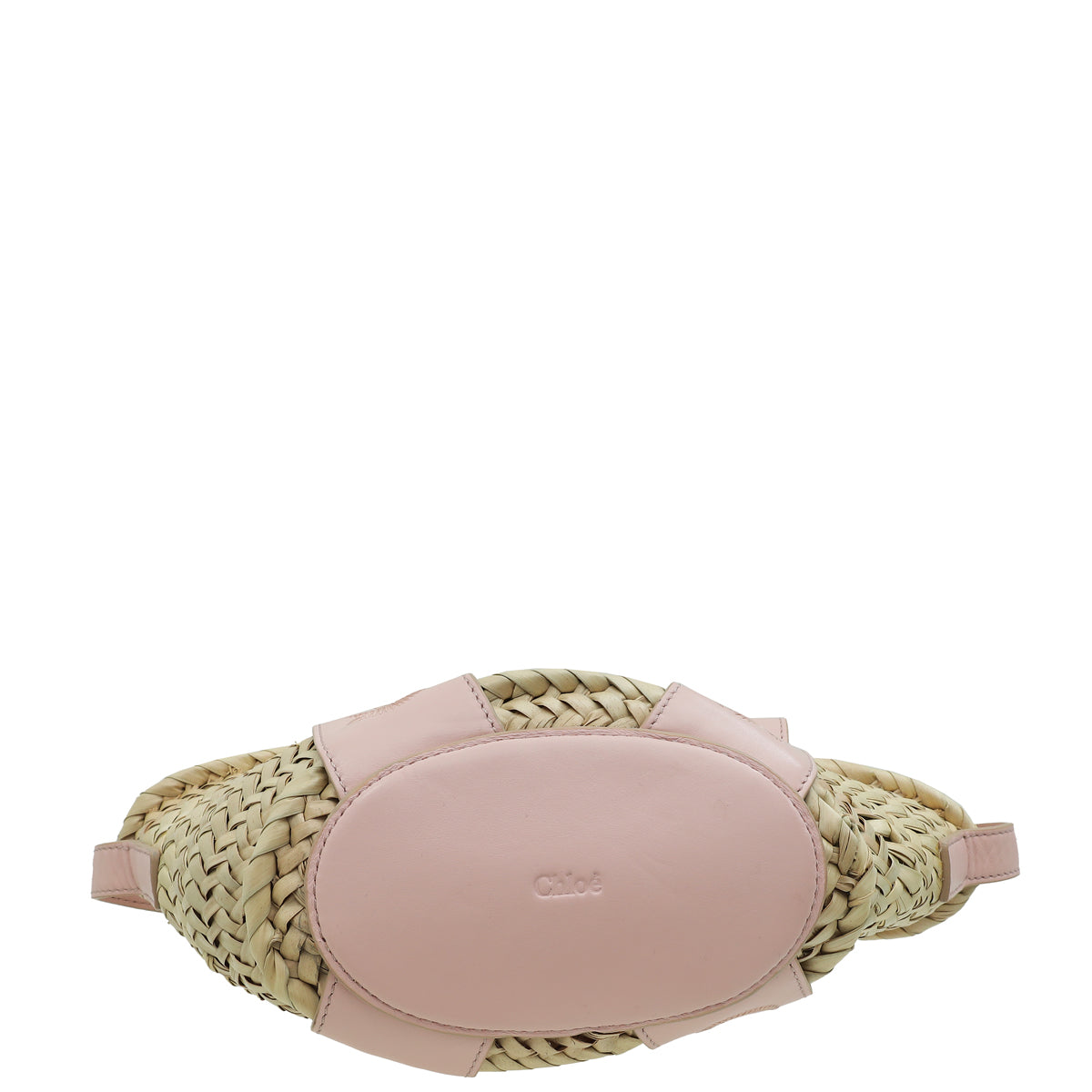 Chloe Pink Sense Mini Basket in Raffia Bag