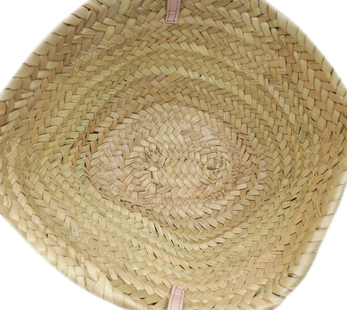 Chloe Pink Sense Mini Basket in Raffia Bag
