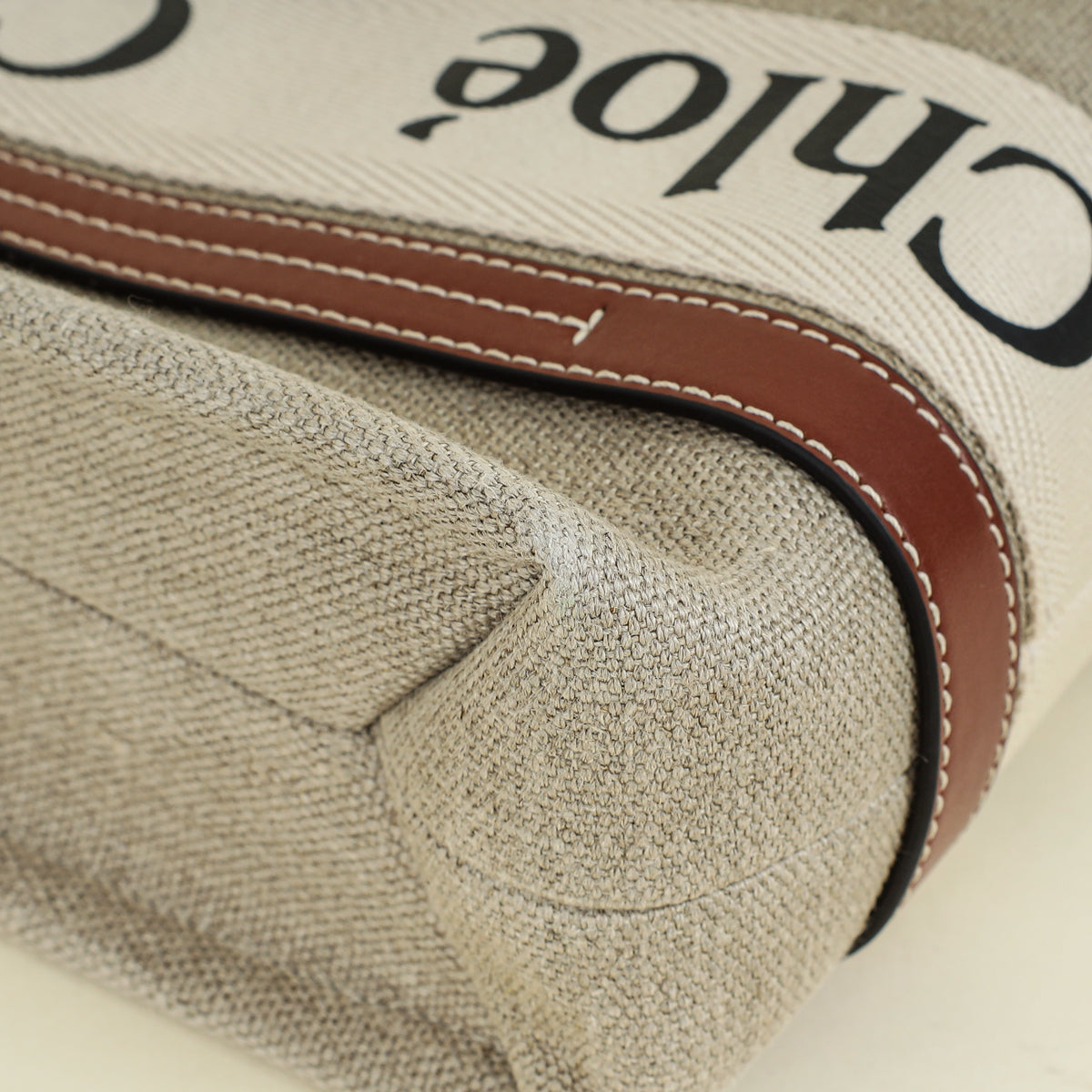 Chloe Tan Small Woody Tote Bag