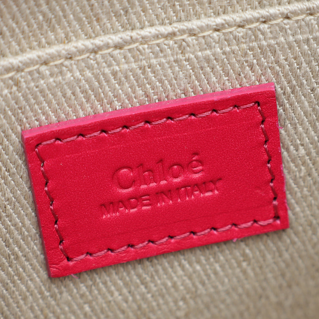 Chloe Fizzy Pink Mini Woody Tote Bag