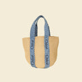 Chloe Blue x Mifuko Large Woody Basket Bag
