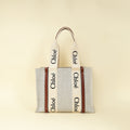 Chloe Bicolor Woody Tote Medium Bag