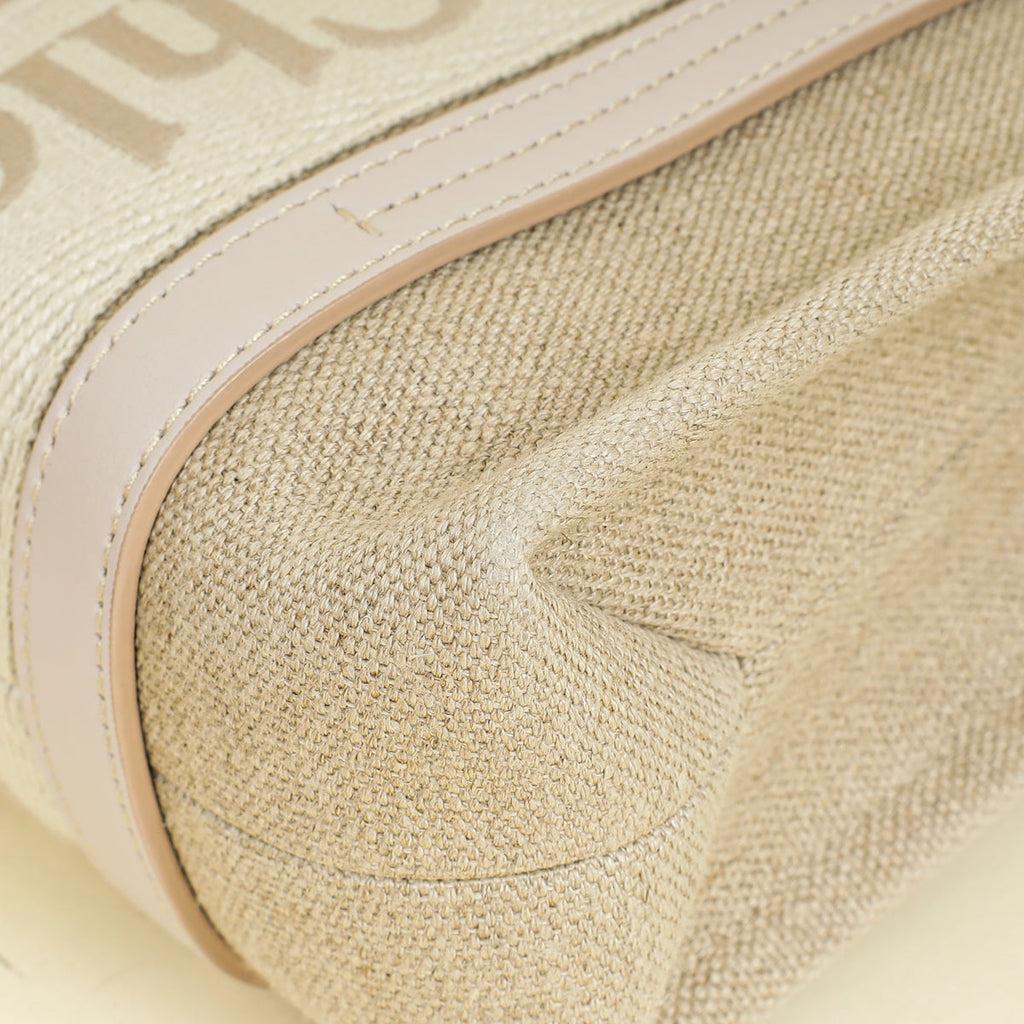 Chloe Bicolor Woody Embroidered Tote Bag