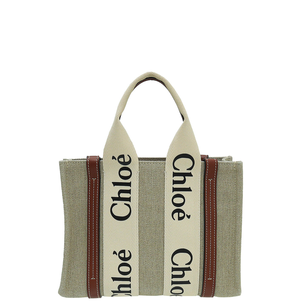 Chloe Bicolor Woody Small Tote Small Bag