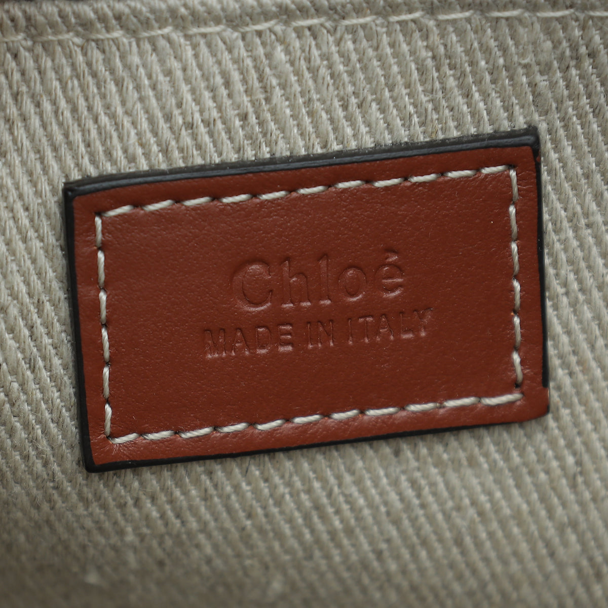 Chloe Bicolor Woody Small Tote Small Bag
