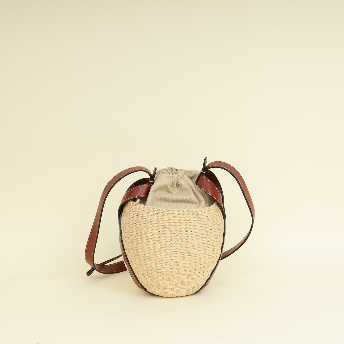 Chloe Bicolor X Mifuko Raffia Basket Shoulder Bag