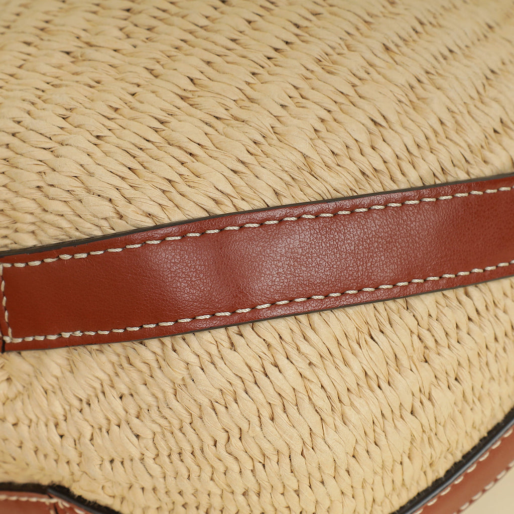 Chloe Bicolor X Mifuko Raffia Basket Shoulder Bag