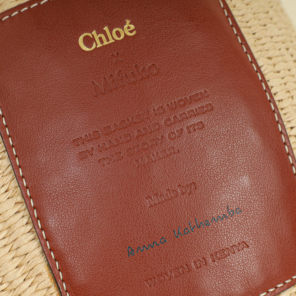 Chloe Bicolor X Mifuko Raffia Basket Shoulder Bag
