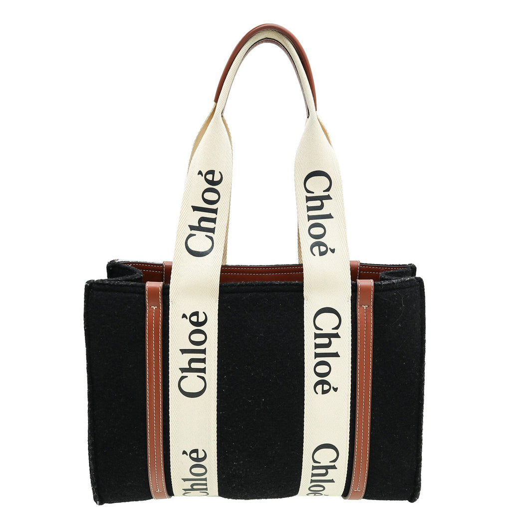 Chloe Bicolor Woody Tote Medium Bag