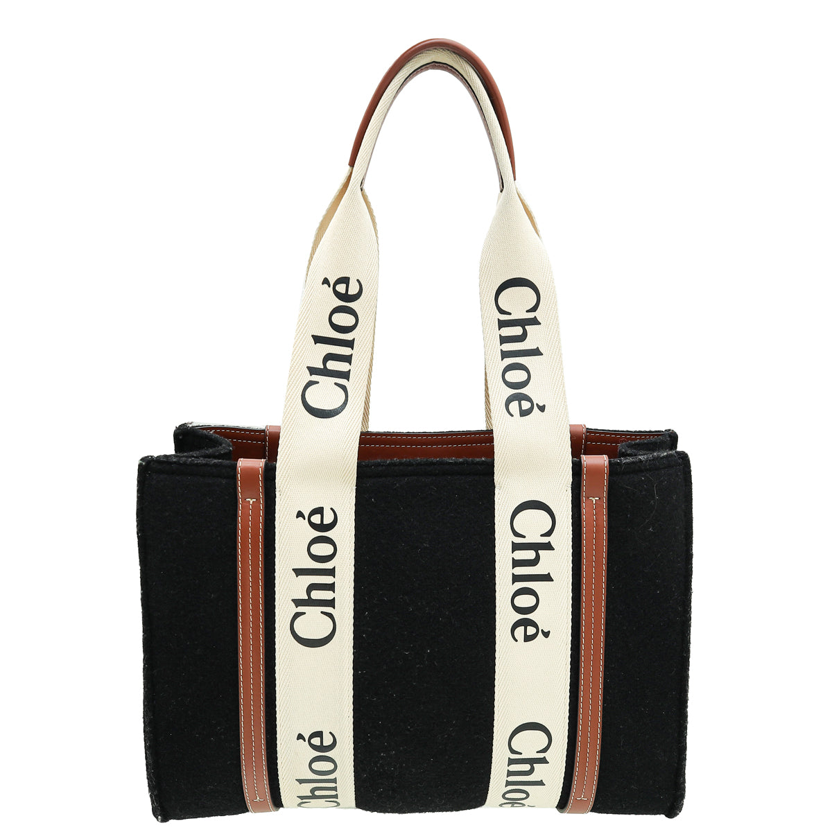 Chloe Bicolor Woody Tote Medium Bag
