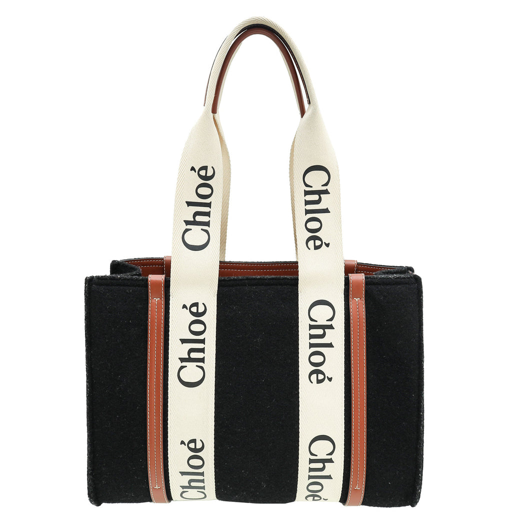 Chloe Bicolor Woody Tote Medium Bag