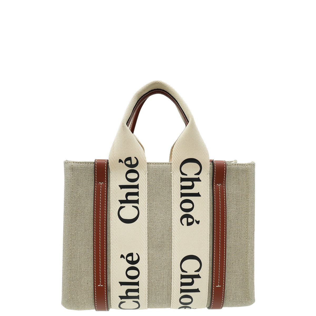 Chloe Bicolor Small Woody Tote Bag