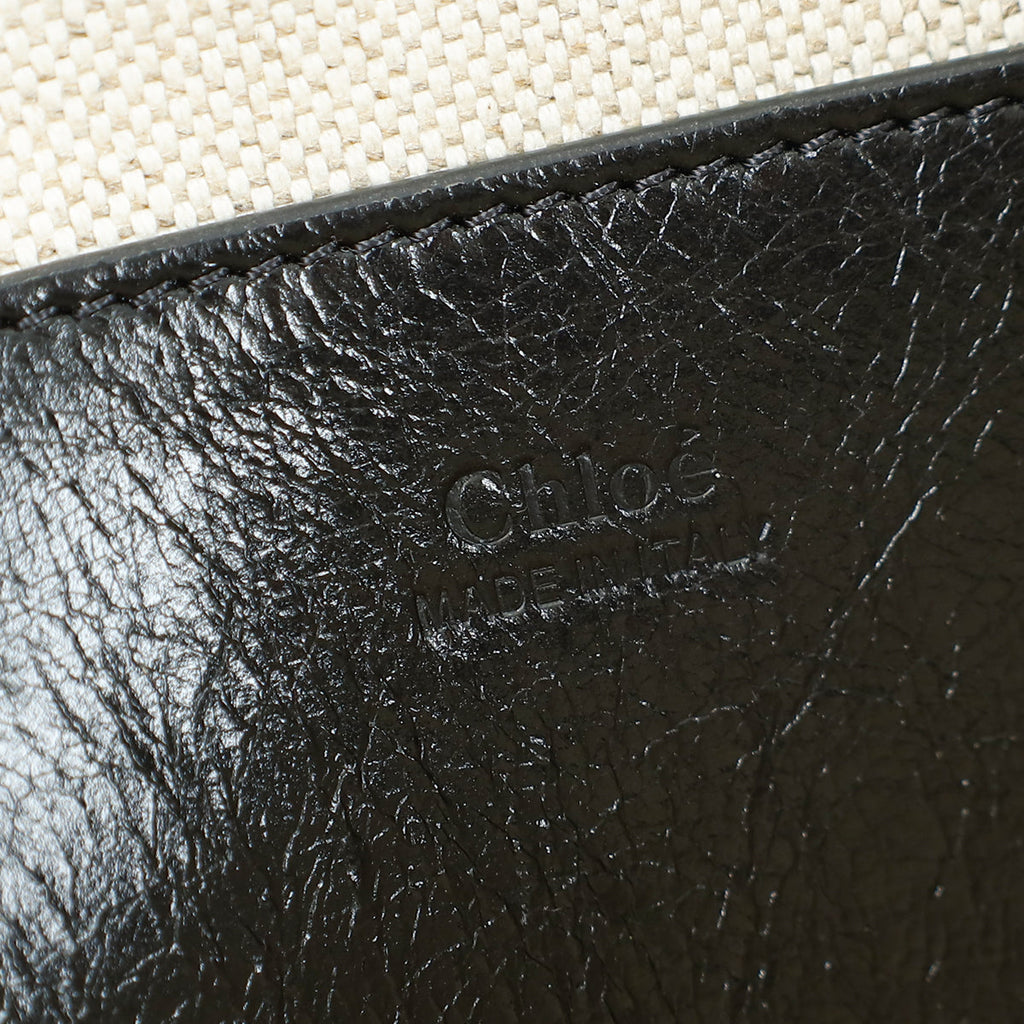 Chloe Black Logo Charms Tote Bag