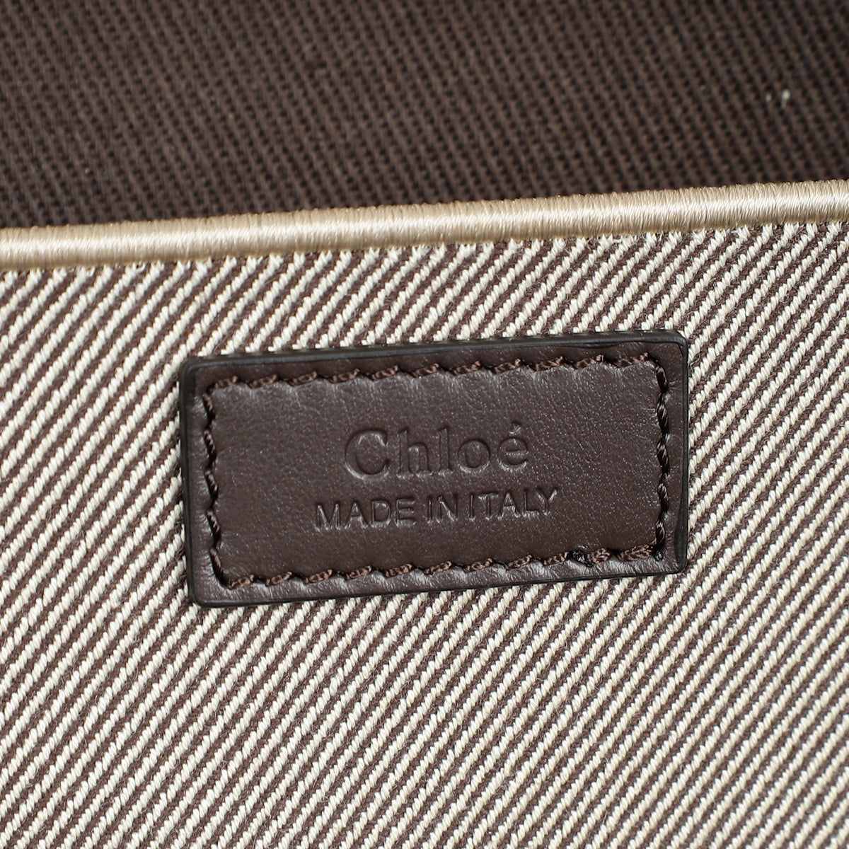 Chloe Kohl Brown Carry Tote Bag