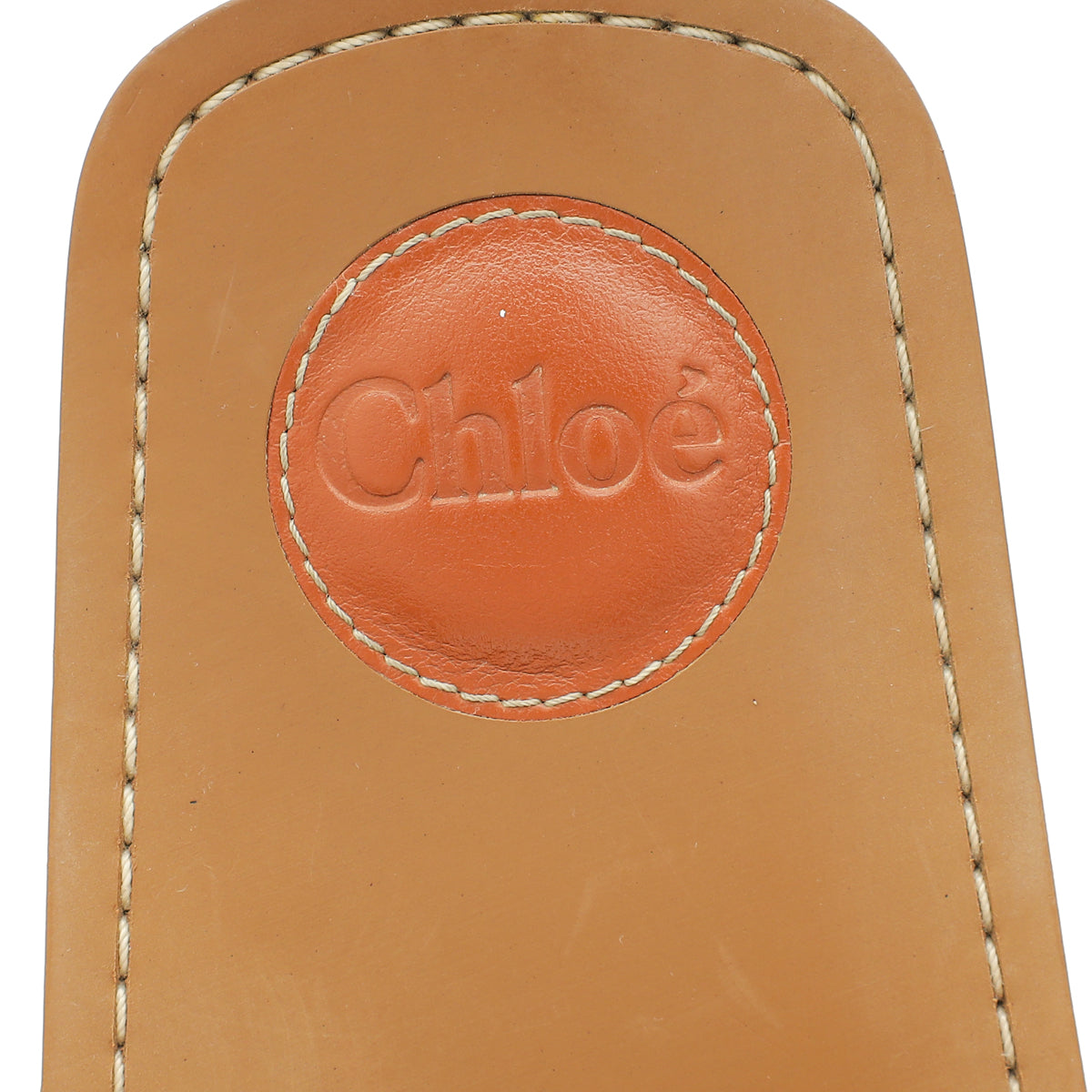 Chloe Blue Woody Logo Denim Slide Sandal 39