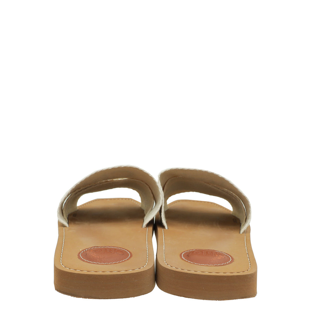 Chloe Bicolor Woody Flat Mule 40