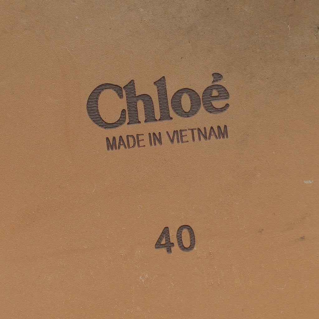 Chloe Bicolor Woody Flat Mule 40