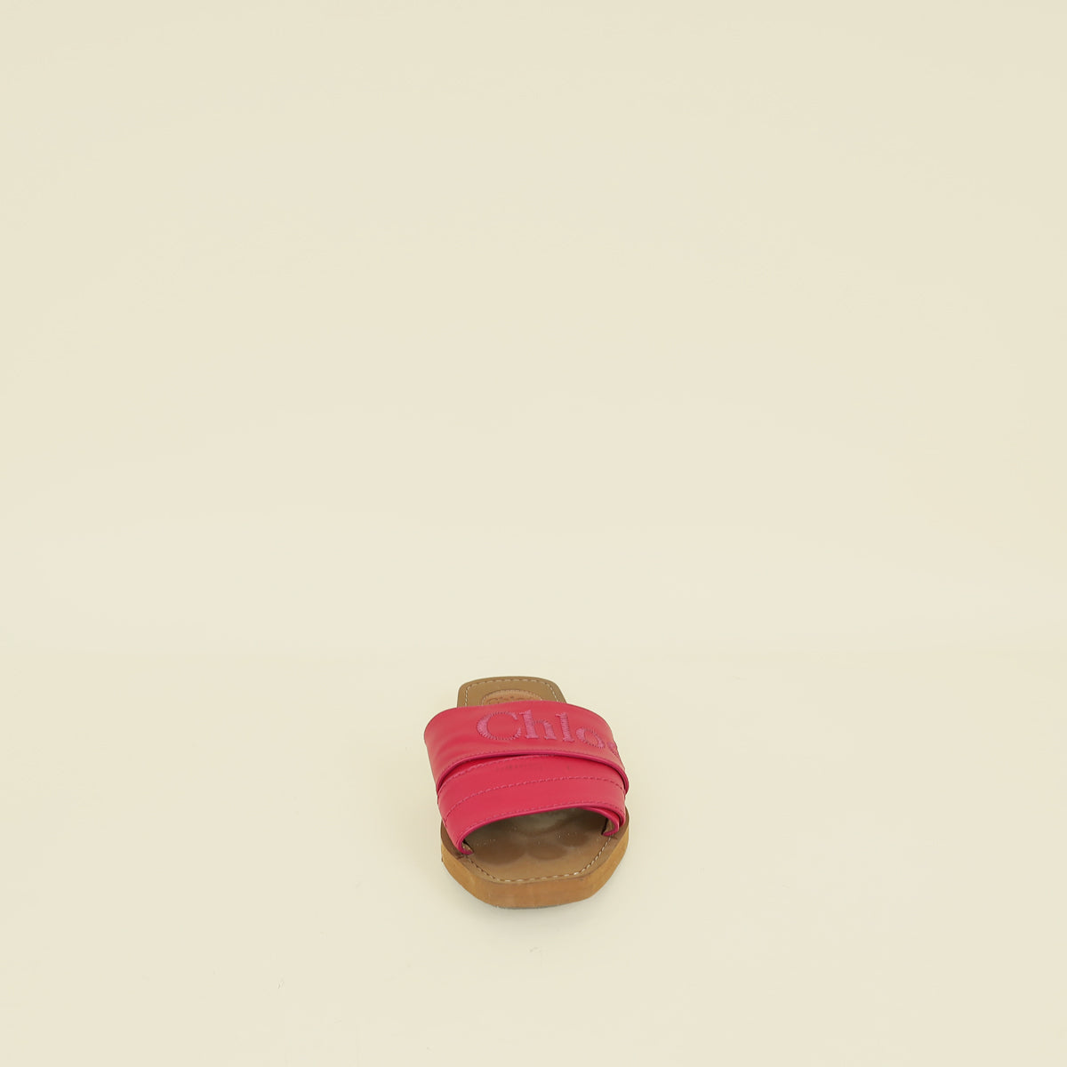 Chloe Fuchsia Woody Slide Sandals 38