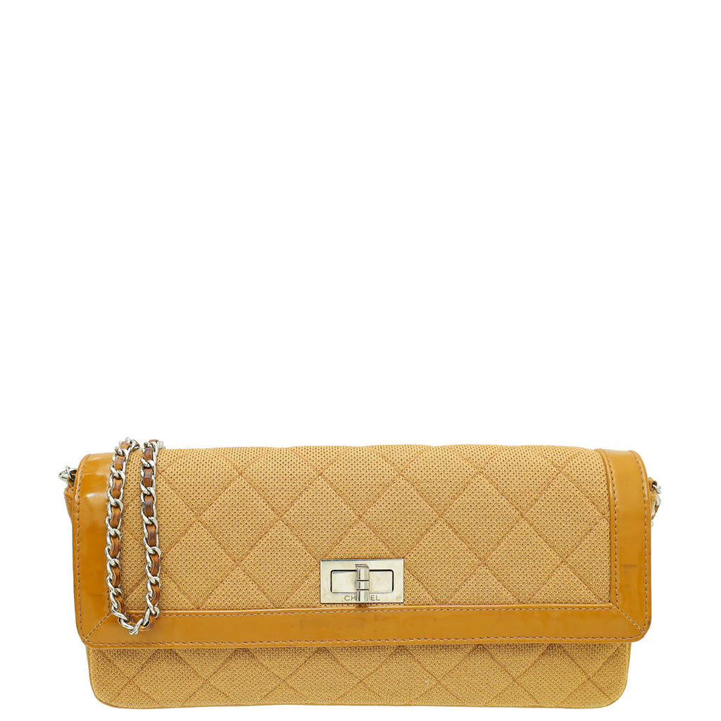 Chanel Camel 2.55 Reissue East West Jersey Flap Bag