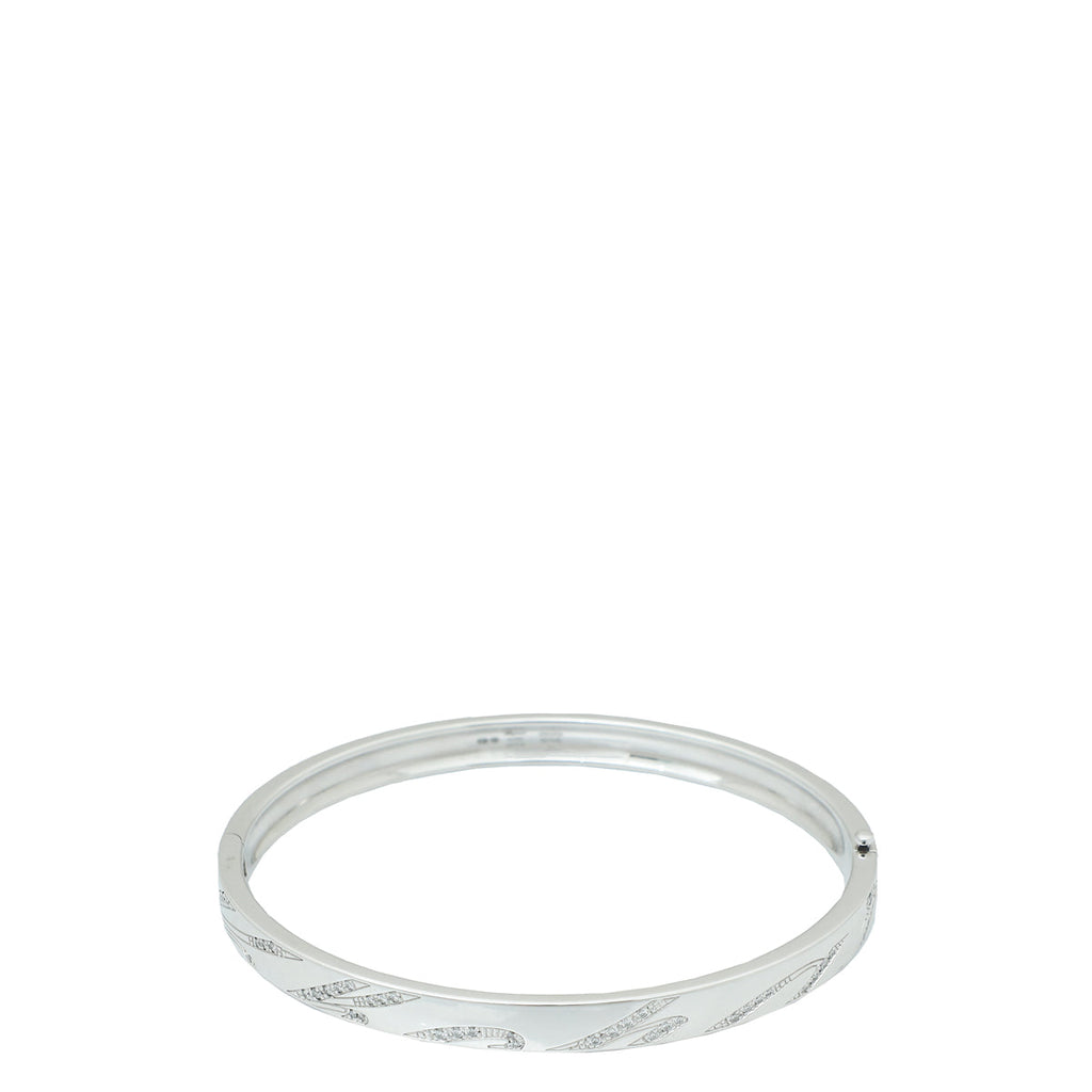 Chopard 18K White Gold Diamonds "Chopardissimo" Medium Bracelet 17