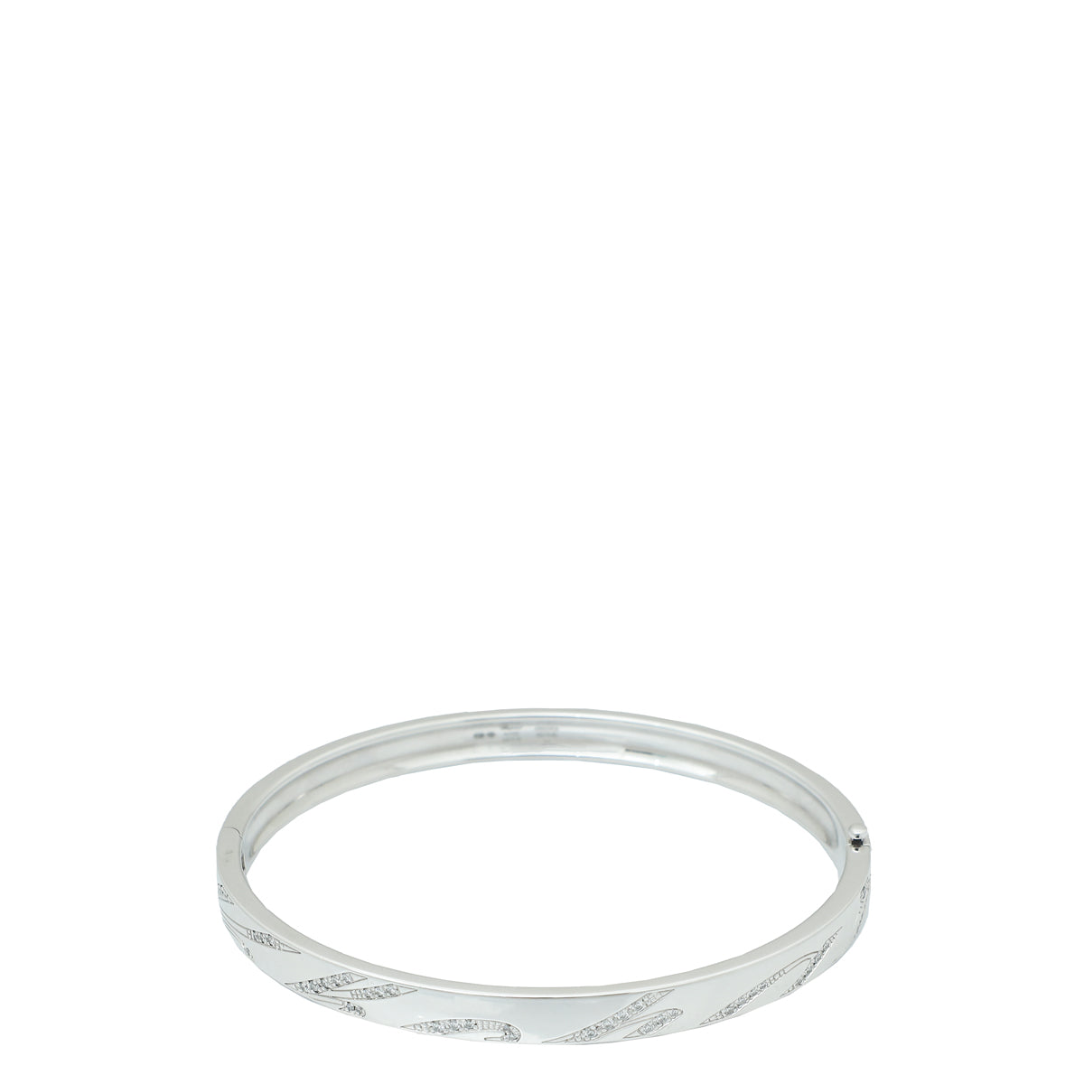 Chopard 18K White Gold Diamonds "Chopardissimo" Medium Bracelet 17