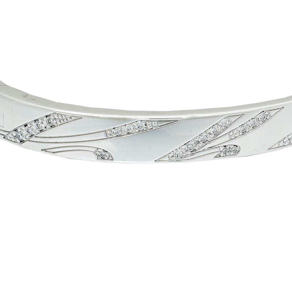 Chopard 18K White Gold Diamonds "Chopardissimo" Medium Bracelet 17