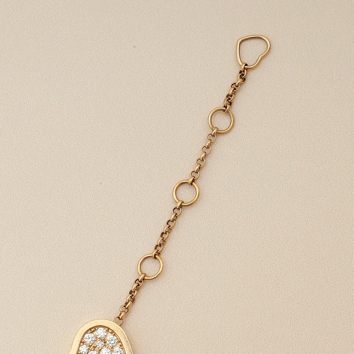 Chopard 18K Rose Gold Happy Hearts Diamond Malachite Bracelet